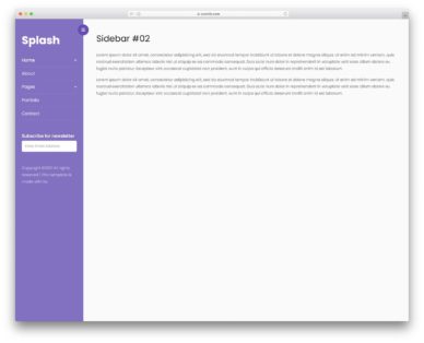 bootstrap sidebar