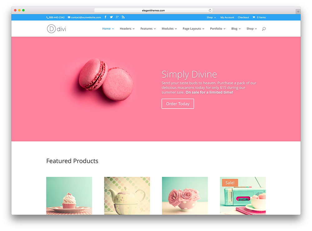 divi - girly business theme