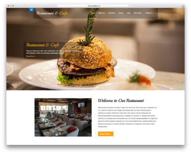 free restaurant WordPress themes