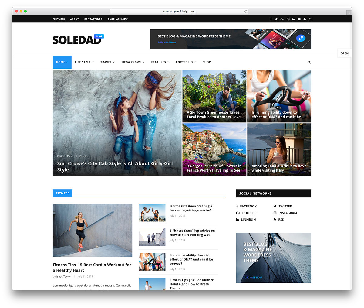 Soledad - fastest magazine WordPress theme