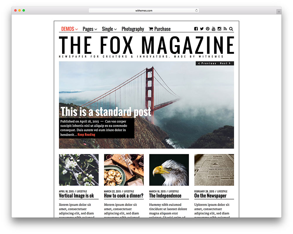 the-fox-magazine-theme-for-creative-bloggers