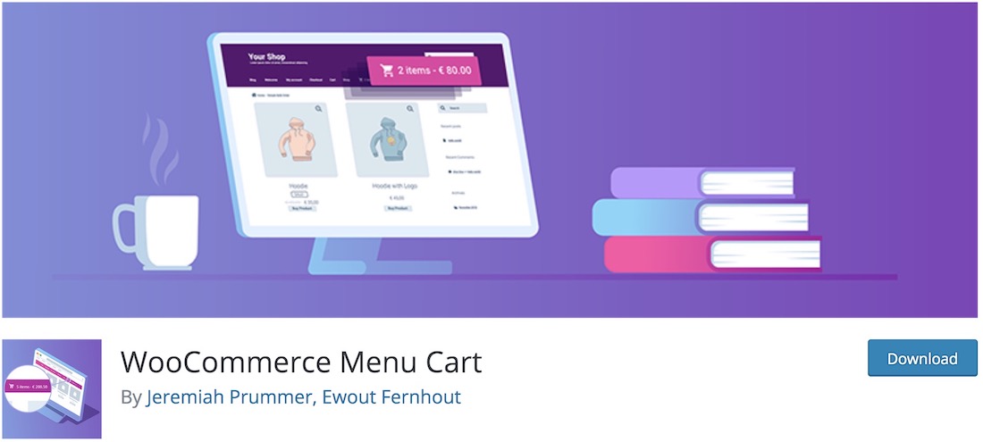 woocommerce menu bar cart