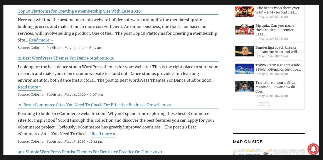 WordPress RSS Feed Retriever demo page